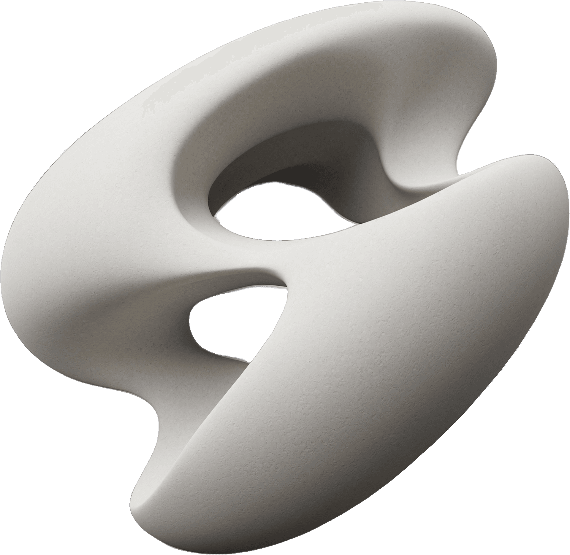 Abstract sculptural 3D form